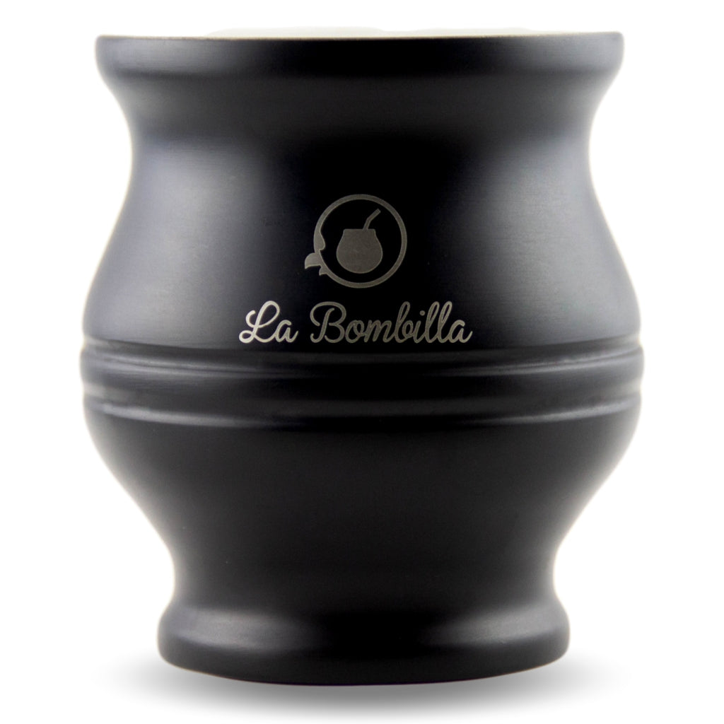 Calebasse Maté Inox Noire Face